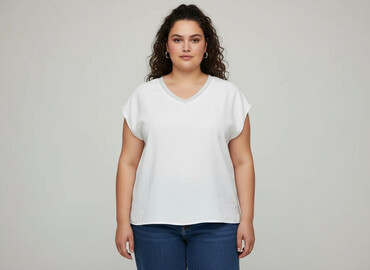 4f bluza damska: Bluzka damska, rozmiar 4XL