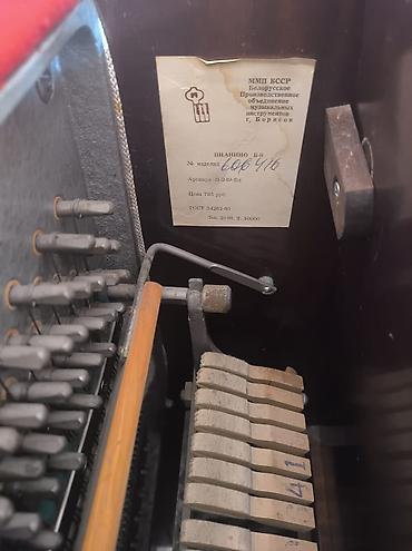 trenajor daşları: Məhsul: Akustik upright piano – “Belarus” (klassik model) Təsvir: - — 6