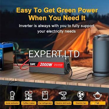 İnverterlər: Yeni Inverter, 1500-3000 Vt, 12 - 220 volt, Rayonlara çatdırılma, Ünvandan götürmə, Ödənişli çatdırılma — 7