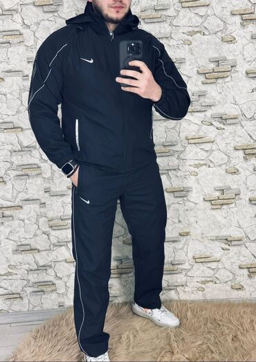 ağ mokasinlər: Мужской спортивный костюм, Nike, 2XL (EU 44), цвет - Черный