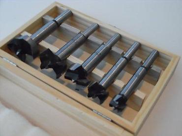 Burgije: Set Forstner burgija – 5 kom u drvenoj kutiji - Tip: Forstner burgije — 1