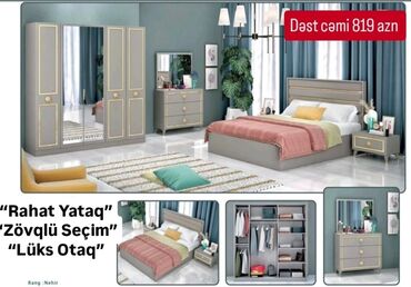 embawood metbex: 2 təknəfərlik çarpayı, Dolab, 2 tumba, Tumba, Azərbaycan, Yeni