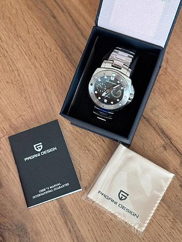 pagani design: Yeni, Qol saatı, Panerai Luminor, rəng - Gümüşü — 1