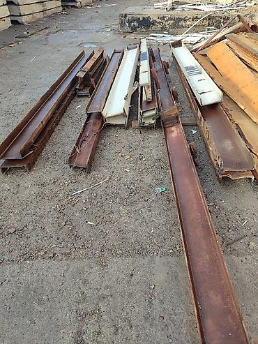 Двутавровая балка: Стальные балки/швеллера, разнокатаные, после демонтажа конструкций. - — 6