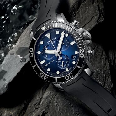 механические часы: Мужская Дайвер коллекция Tissot Sea Star во всех вариантах расцветки