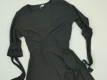 czarna sukienki z rozcięciem na nodze: Сукня, S, H&M, стан - Хороший