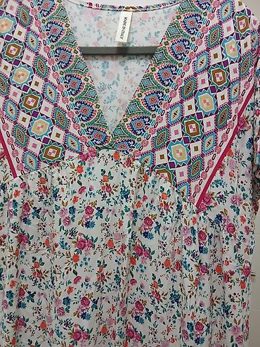 maxi knic: Haljina sa cvetnim i etno printom, Made in Italy - Duga boho haljina — 3