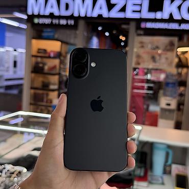 iphone 6a: IPhone 16, Б/у, 256 ГБ, Черный, Чехол, 93 % — 1