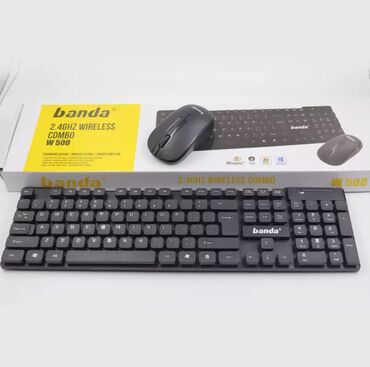 компьютеры и ноутбуки: Комплект Banda представляет собой беспроводную клавиатуру и мышь, оба