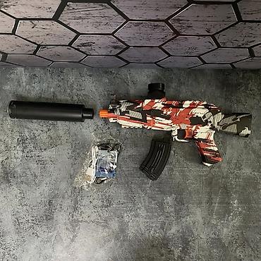 diy model gun: Мини автомат AK47 (стреляет с орбизами) [ акция 50% ] - низкие цены — 2