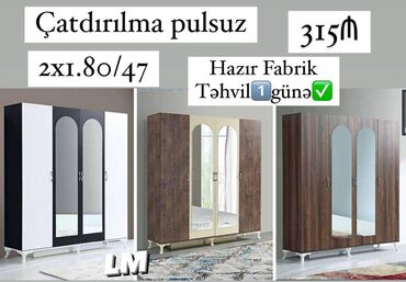 Dolablar: Dörd qapili dolab fabri̇k i̇stehsali qiymət : 315₼ dolab