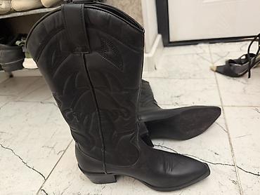 Сапоги: Сапоги, 37, Stradivarius, Новый, цвет - Черный, Платная доставка, Самовывоз — 1