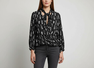 body z piórami zara: Medicine, Women's blouse, size S