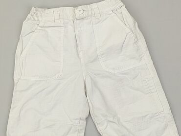 biała bluzka z kołnierzykiem dla dziewczynki: Spodnie 3/4 George, 5 lat, wzrost - 104 cm., Bawełna, stan - Dobry