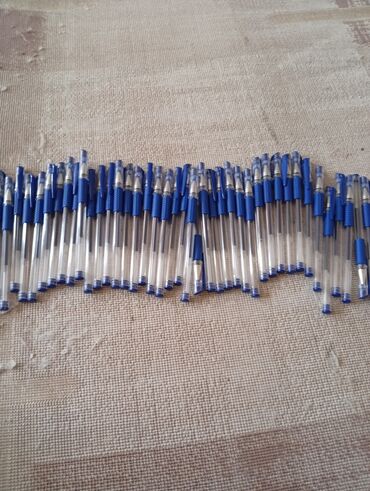 кофе 3 в 1: Набор шариковых ручек с синими чернилами,по 20 сомов. - Прозрачный