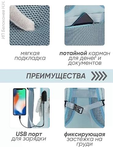 Аксессуары: Рюкзак городской/деловой Ragodi, голубой Причина продажи: скорый — 3
