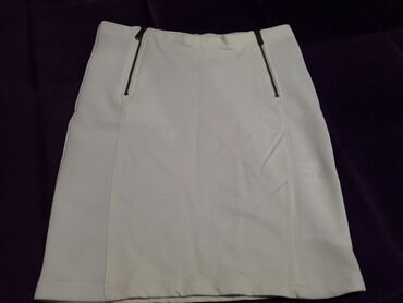 pepco teksas suknje: S (EU 36), M (EU 38), Mini, color - White