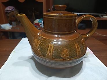 dəm caydan: Keramik çaydan – qəhvəyi şirli - Material: qalın divarlı keramika — 2