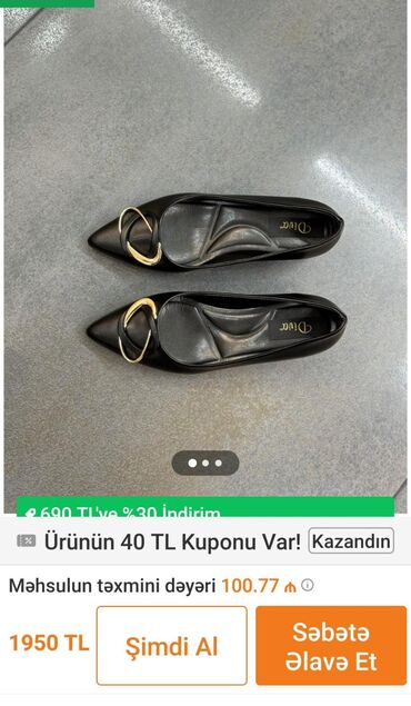 sade alçıpan fiqurlari: Tuflilər, Ölçü: 39, rəng - Qara, Yeni