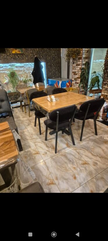 Restoran mebeli: Masa və divan dəstləri Özəl sifarişlə hazirlanmiş masa dəsti satılır — 6