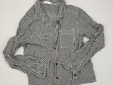 Shirts: Shirt 14 years, condition - Good, pattern - Cell, color - Black