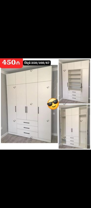 шифоньер: Yeni, Düz dolab, Qarderob, paltar dolabı