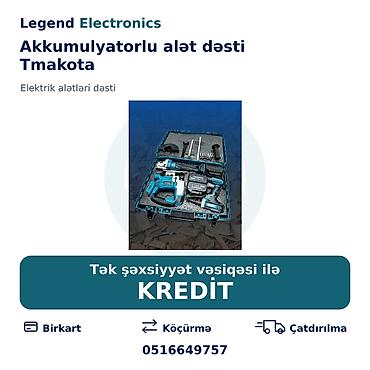 masa ustu drel: Elan başlığı: Akkumulyatorlu alət dəsti Tmakota 3-ü 1-də (2 batareya — 1