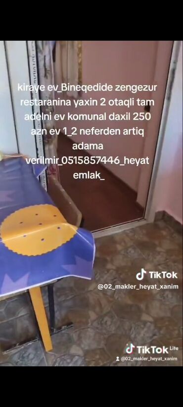 Uzunmüddətli kirayə evlər: 40 kv. m, 1 otaqlı, Kombi, Qaz, İşıq — 7