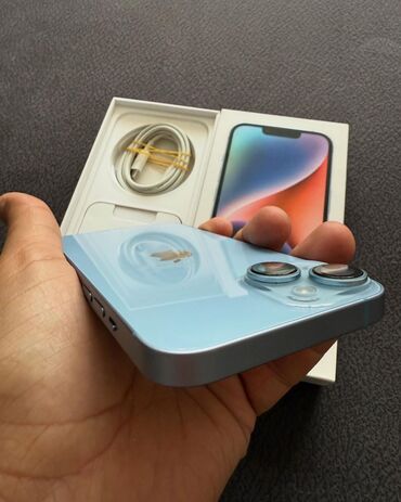 iphone 13 pro max 256 qiymeti: IPhone 14, 128 GB, Pacific Blue, Zəmanət, Simsiz şarj, Face ID
