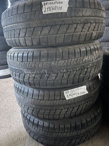 Шины: Шины 215 / 60 / R 17, Зима, Б/у, Комплект, Легковые, Япония, Bridgestone