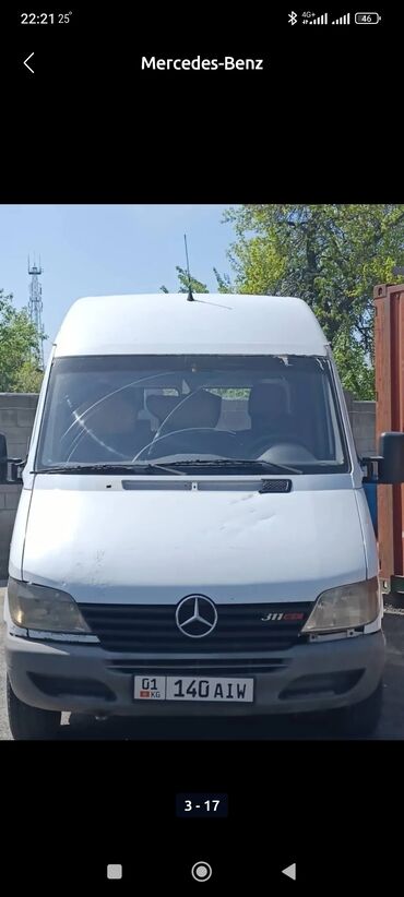 воздушный домкрат для авто: Mercedes-Benz Спринтер: 2000 г., 2.2 л, Механика, Дизель, Van