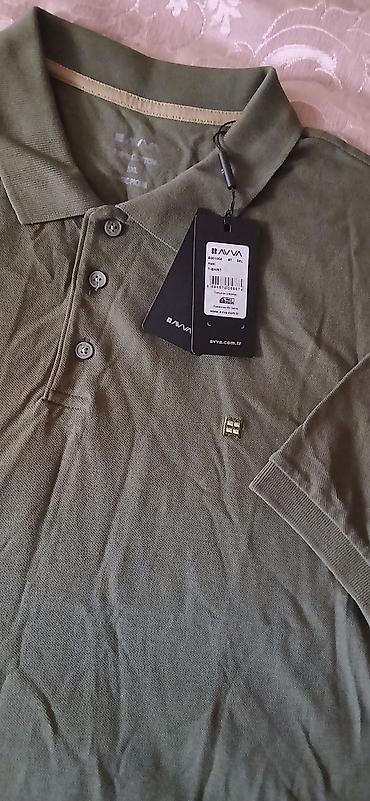 Kişi geyimləri: Polo köynək, Avva, 3XL, rəng - Yaşıl — 3