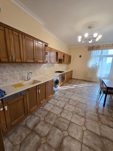 Uzunmüddətli kirayə mənzillər: Mebel və texnika ilə təmin olunmuş geniş 3 otaqlı mənzil — 12