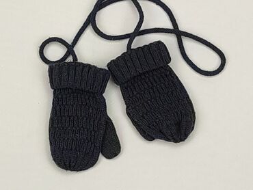 czarny top do cwiczen: Rękawiczki, 14 cm, stan - Dobry
