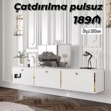 bag evleri ucun stol stul: *TV stend / TV Altı 189Azn💥* ✔️Rəng seçimi var Ölçü 180x35 ✔️ *Şəhər