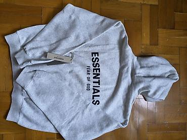 moschino majce: ESSENTIALS Fear of God dukserica s kapuljačom – svetlosiva - Model — 1