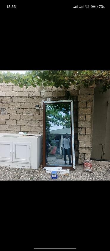 şuşə qapi: Plasdik çərçivəli vitraj/qapı şüşəsi - Material: möhkəm plasdiq — 2