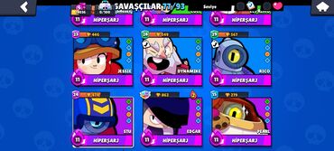 PS2 & PS1 (Sony PlayStation 2 & 1): Bu, Brawl Stars mobil oyununda hesabın nümayişidir. Hesabda müxtəlif