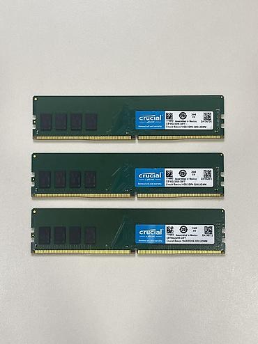 pc plata: Operativ yaddaş (RAM) Crucial, 16 GB, 3200 Mhz, DDR4, PC üçün, İşlənmiş — 1