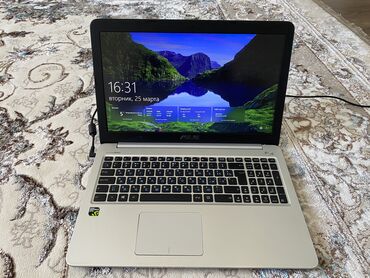 купить колонку караоке с микрофоном: Ноутбук, Asus, 8 ГБ ОЗУ, Intel Core i7, 15.6 ", Б/у, Для несложных задач, память SSD