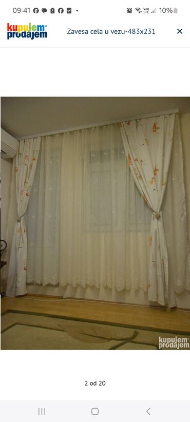 Zavese i draperije: Tanke i mrežaste zavese, bоја - Šareno — 11