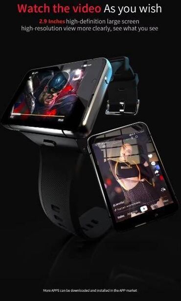 Smart satovi: Smart sat/telefon 4G - APPLLPMAX - 4/64GB- 2 kamere- OS9 Novi — 5