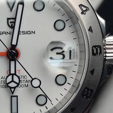 Ručni satovi: PAGANI DESIGN PD-1762 GMT -40mm -Bela- Rolex Explorer II Hom — 2