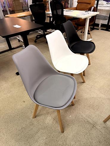 стул кухня: Стул Eames 222 - Расцветки: серый, чёрный, белый и бежевый - Размер — 5