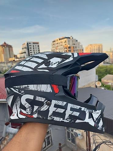 Moto geyim: Off-Road (Cross) Moto kask satıram Məhsul yenidir, istifadə — 3