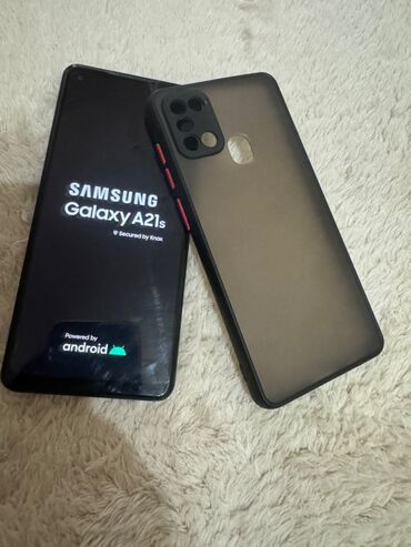 samsung a21s: Samsung Galaxy A21S, 32 GB, rəng - Qara, İki sim kartlı