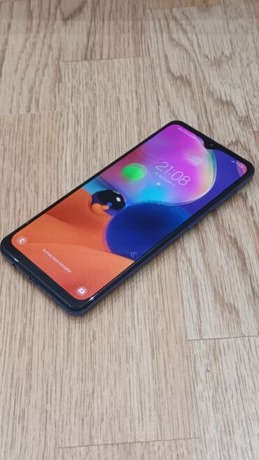 Samsung: Samsung Galaxy A31, 128 GB, rəng - Göy, Barmaq izi, Face ID