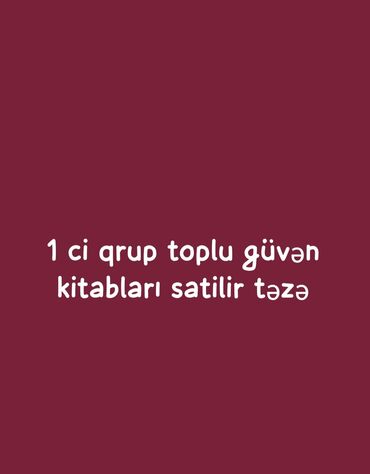 şəxsi inkişaf kitabları pdf: 1ci qrup butun toplu guven qayda test kitabları var isdiyen yazsn