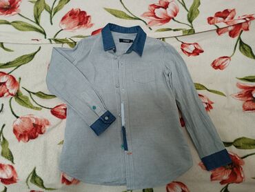 детские рубашка: Стильная рубашка на мальчика 7-9 лет