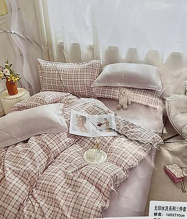 Комплекты постельного белья: Постельное бельё в клетку, комплект 3 предмета. Перед новогодный — 9